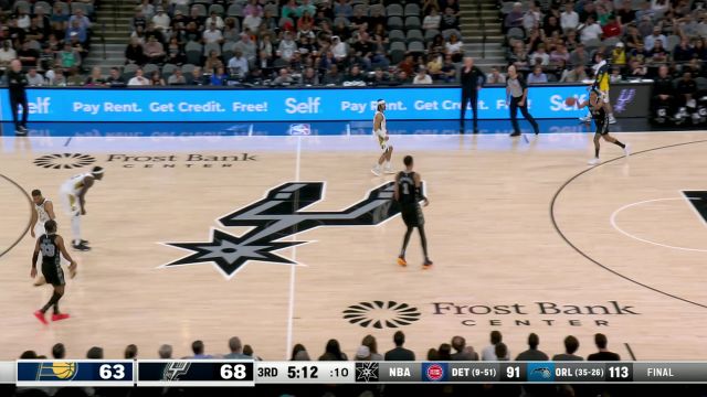 【2024年03月04日 步行者vs马刺集锦】文班亚马vs步行者集锦 狂砍31分12篮板6封盖全面身手填满数据栏_2