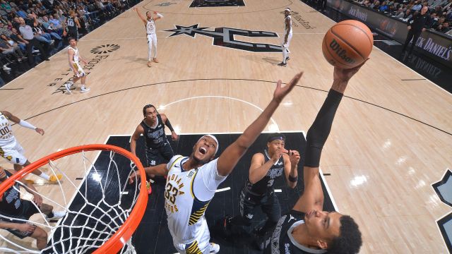 【2024年03月04日 步行者vs马刺集锦】步行者105-117马刺 文班亚马砍下31分填满数据栏率队取胜