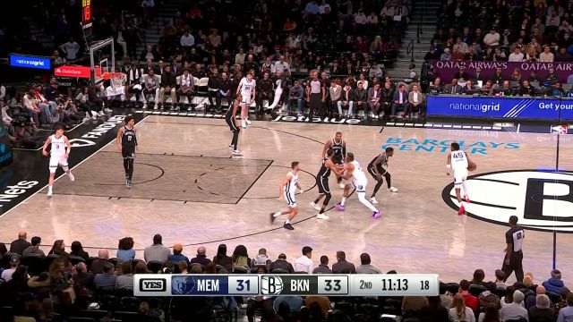 【2024年03月05日 灰熊vs篮网集锦】针尖对麦芒 GG杰克逊强硬突破遭遇芬妮史密斯强势回击