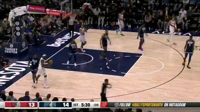 【2024年03月05日】开拓者vs森林狼第1节中文解说录像回放