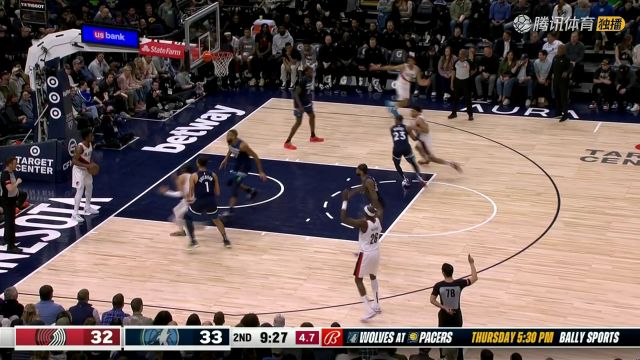 【2024年03月05日】2023/24赛季NBA常规赛：开拓者 VS 森林狼 全场录像回放