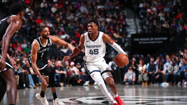 【2024年03月05日 灰熊vs篮网集锦】灰熊106-102篮网 灰熊六人上双险胜篮网终结连败