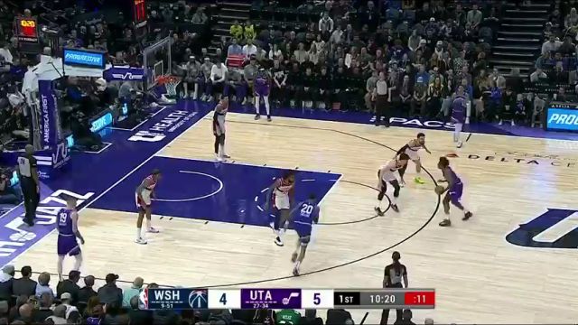 【2024年03月05日】奇才vs爵士第1节中文解说录像回放