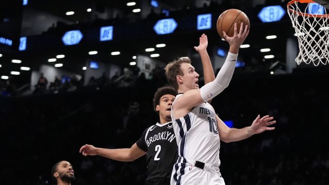 【2024年03月05日 灰熊vs篮网集锦】灰熊106-102篮网 灰熊六人上双险胜篮网终结连败