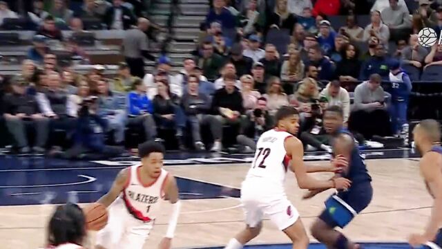 【2024年03月05日 开拓者vs森林狼集锦】霸王硬上弓！小西蒙斯炸裂隔扣戈贝尔