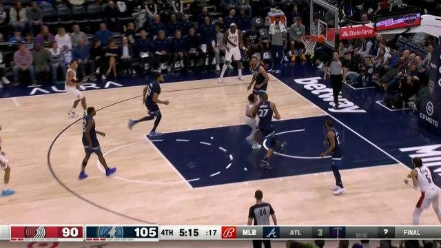 【2024年03月05日 开拓者vs森林狼集锦】打的就是精锐！西蒙斯强突篮下霸王举鼎送戈贝尔无情隔扣