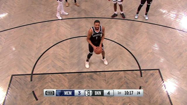 【2024年03月05日】灰熊vs篮网第1节英文原声录像回放