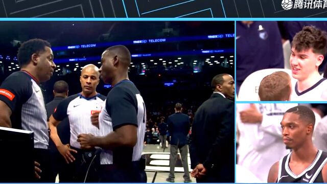 【2024年03月05日 灰熊vs篮网集锦】WWE动作！朗尼-沃克锁喉擒摔 被吹一级恶犯