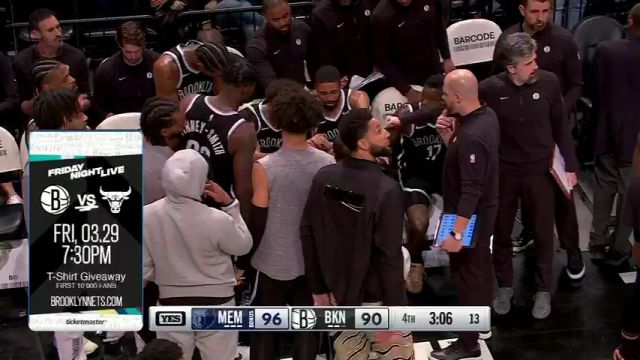 【2024年03月05日】灰熊vs篮网第4节英文原声录像回放