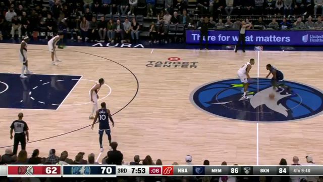 【2024年03月05日】开拓者vs森林狼第3节英文原声录像回放