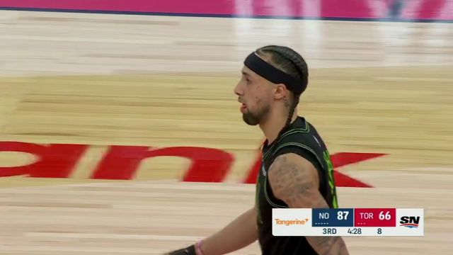 【2024年03月06日】NBA常规赛：鹈鹕vs猛龙第3节英文原声录像回放