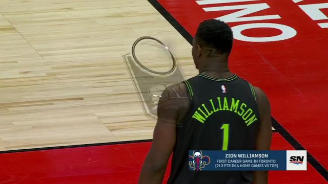 【2024年03月06日】NBA常规赛：鹈鹕vs猛龙第1节英文原声录像回放