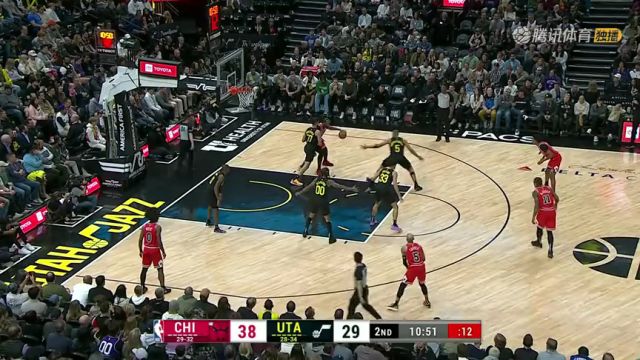 【2024年03月07日】公牛vs爵士第2节英文原声录像回放