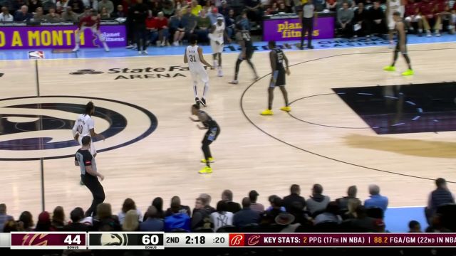 【2024年03月07日 骑士vs老鹰集锦】掌握投篮节奏 萨迪克·贝瞅准时机追身封盖手到擒来