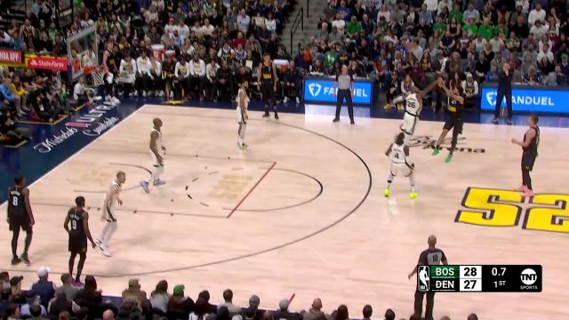 【2024年03月08日 凯尔特人vs掘金集锦】玩的就是高难度！穆雷神仙超远三分压哨命中点燃全场