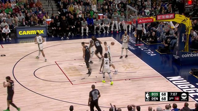 【2024年03月08日 凯尔特人vs掘金集锦】这饼吃的相当可口！小波特突破分球妙传篮下的戈登扣篮轻取2分