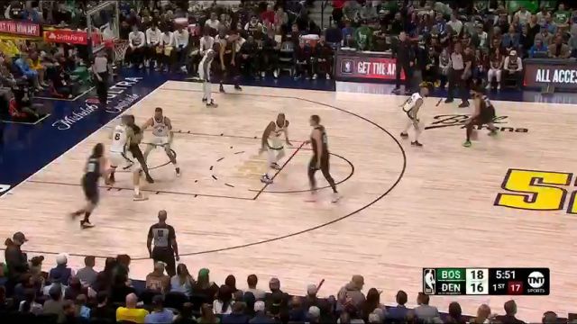 【2024年03月08日】NBA常规赛：凯尔特人vs掘金第1节英文原声录像回放