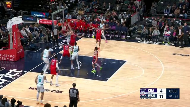 【2024年03月09日 黄蜂vs奇才集锦】配合默契！库兹马铆劲蓄力超远长传助攻库利巴利双臂暴扣炸筐