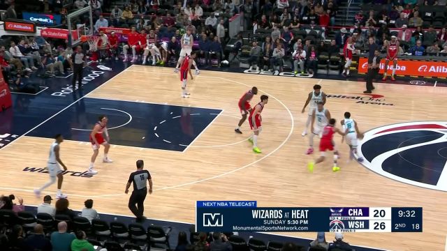 【2024年03月09日 黄蜂vs奇才集锦】眼观六路耳听八方！贝尔坦斯底角炮弹直传助攻理德兹暴扣虐筐