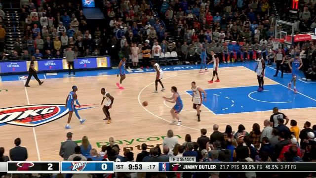 【2024年03月09日 热火vs雷霆集锦】兵形险招方能致胜 吉迪胆大心细人缝之中送出极限妙传