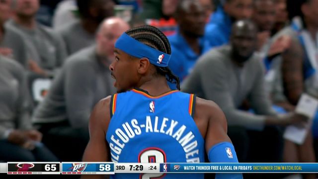 【2024年03月09日 热火vs雷霆集锦】一鼓作气成功反超！亚历山大率队打出17-0的超级攻击波