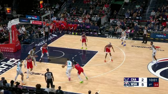 【2024年03月09日 黄蜂vs奇才集锦】阿弗迪亚旱地拔葱火锅大帽摁下对手 霍姆斯顺势突破上篮打进