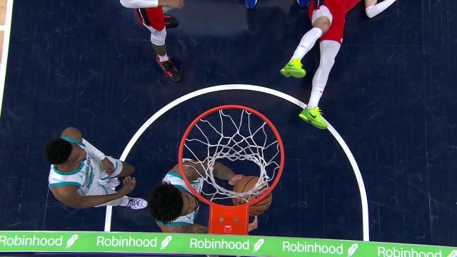 【2024年03月09日 黄蜂vs奇才集锦】空中舞蹈艺术家！阿弗迪亚空中闪转腾挪打成2+1