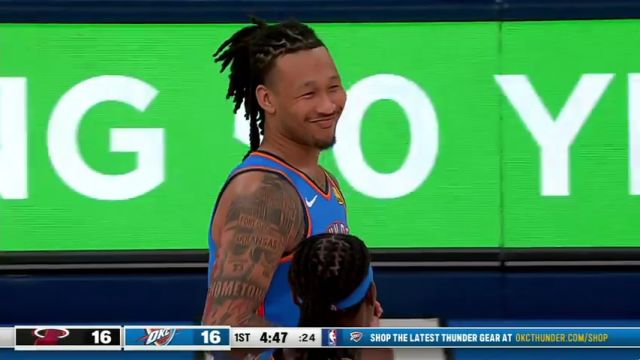 【2024年03月09日】NBA常规赛：热火vs雷霆第1节英文原声录像回放