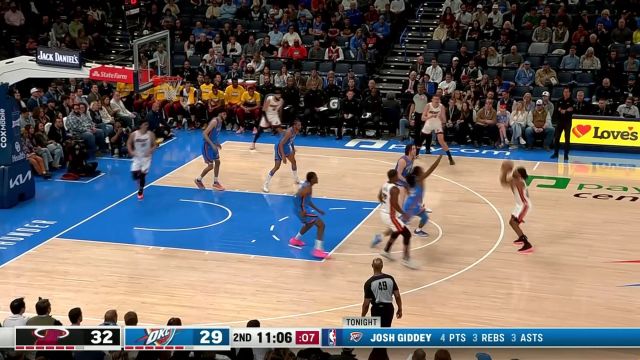 【2024年03月09日 热火vs雷霆集锦】老将出马一个顶俩 米尔斯热火首秀7分钟5中4爆砍11分