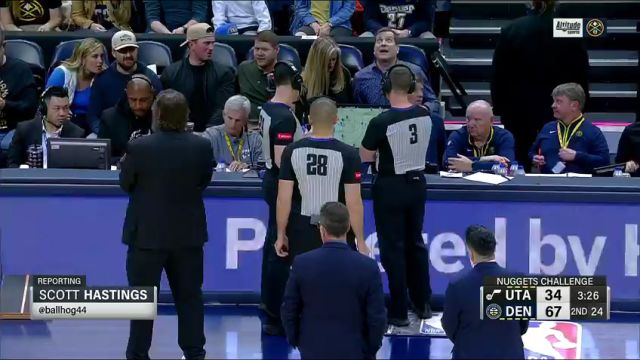 【2024年03月10日】爵士vs掘金第2节英文原声录像回放