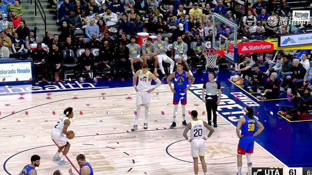 【2024年03月10日 爵士vs掘金集锦】谁人曼巴风骨？波普抢断暴扣点燃全场