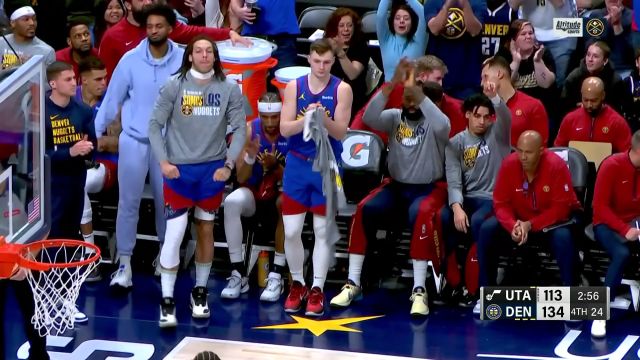 【2024年03月10日 爵士vs掘金集锦】精妙空中作业！波普妙传沃特森心领神会空接暴扣点燃全场