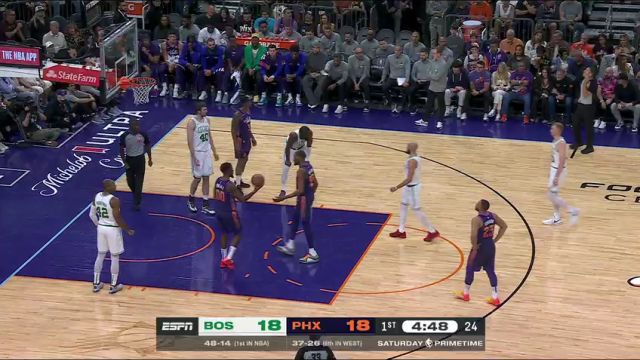 【2024年03月10日】NBA常规赛：凯尔特人vs太阳第1节中文解说录像回放