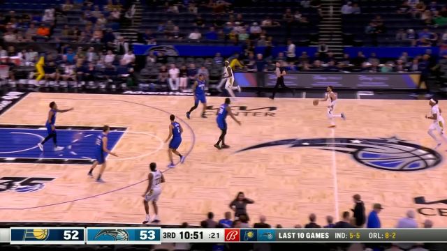 【2024年03月11日 步行者vs魔术集锦】粗中有细！哈利伯顿突破秀技术 低手细腻上篮得手