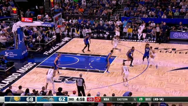 【2024年03月11日 步行者vs魔术集锦】会魔法的哈利骑着扫帚飞！哈利伯顿无惧生拉硬拽打成2+1