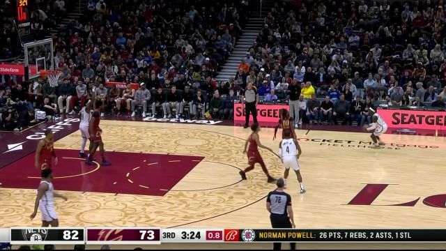 【2024年03月11日 篮网vs骑士集锦】真乃天外飞仙 施罗德读秒时刻超远三分依旧压哨命中