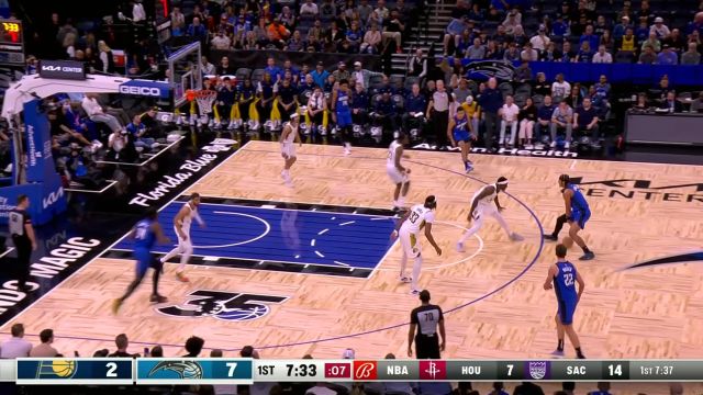 【2024年03月11日 步行者vs魔术集锦】要的就是强硬！ 班凯罗转身突破不惧对抗拿下两分