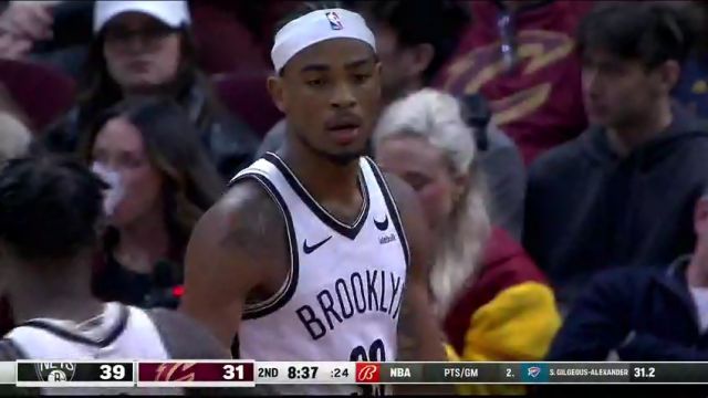 【2024年03月11日】篮网vs骑士第2节英文原声录像回放