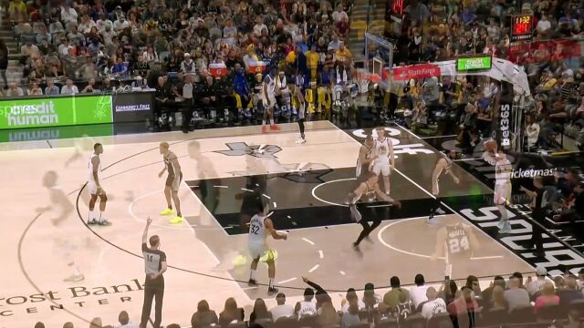 【2024年03月12日 勇士vs马刺集锦】三分开炮！库明加远射打停马刺