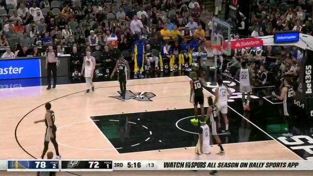 【2024年03月12日】NBA常规赛：勇士vs马刺第3中文解说录像回放