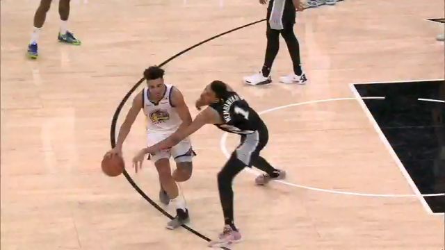 【2024年03月12日 勇士vs马刺集锦】小伙子未来可期！TJD豪横隔扣文班技惊四座