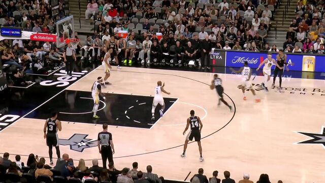 【2024年03月12日 勇士vs马刺集锦】离谱！文班3米远外协防篮下 直接摁帽