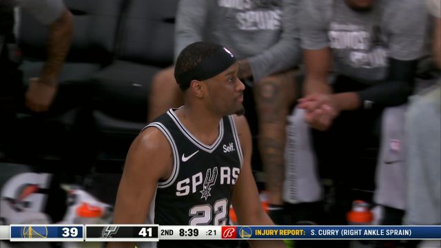 【2024年03月12日 勇士vs马刺集锦】美媒报道此回合波杰对维金斯抱怨 嘴哥生气回问：