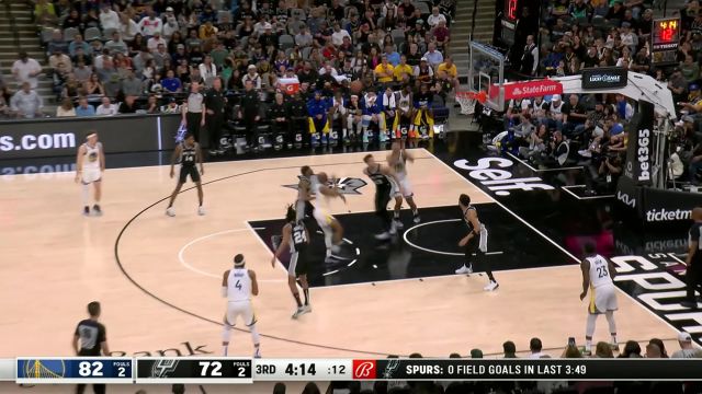 【2024年03月12日 勇士vs马刺集锦】勇士112-102马刺 勇士三节爆发客场击败马刺报一箭之仇