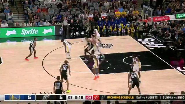 【2024年03月12日 勇士vs马刺集锦】禁区内就是我的天下 文班单吃克莱翻身放篮轻轻松松