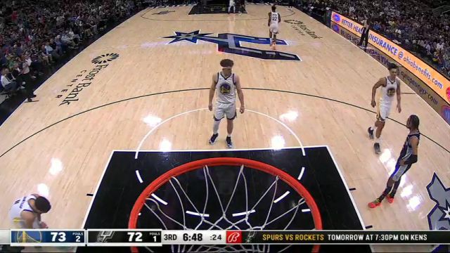 【2024年03月12日 勇士vs马刺集锦】波杰丝滑转身拿下打板2+1 TJD闪现篮下单臂砸扣一气呵成