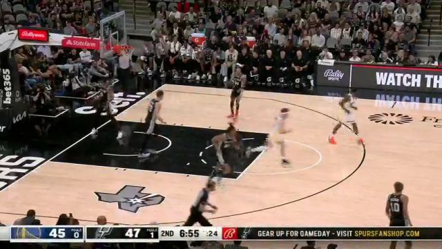 【2024年03月12日 勇士vs马刺集锦】有机会必须能抓住 克莱外线飚射手起刀落毫不讲理