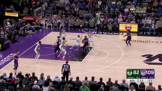 【2024年03月13日 雄鹿vs国王集锦】杀人还要诛心！ 蒙克高难度后仰命中两分嘲讽对手