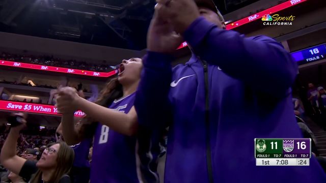 【2024年03月13日 雄鹿vs国王集锦】把现场当成扣篮大赛 字母哥和小萨互相轰炸对方篮筐燃炸全场