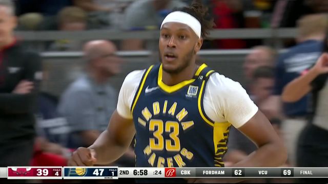 【2024年03月14日 公牛vs步行者集锦】默契值满分！ 哈利伯顿妙传特纳双手大力灌筐